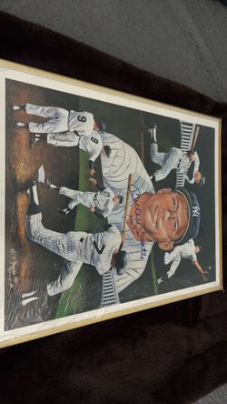 Mickey mantle lithograph