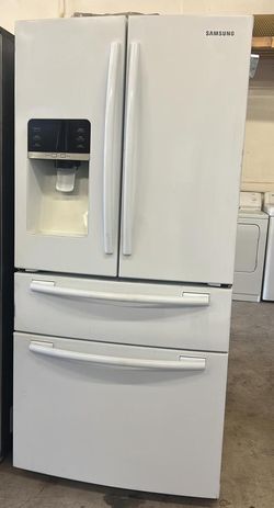 Samsung French Door  White Refrigerator Fridge
