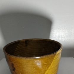 DOWNS STUDIO POTTERY BOWL POT PLANT HOLDER 6.5"×3.5"