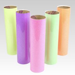 HTV Glitter Heat transfer Vinyl Iron On Crafting Material Glitter Vinyl sheet Roll Hot fix For Cricut Cutting machine 
