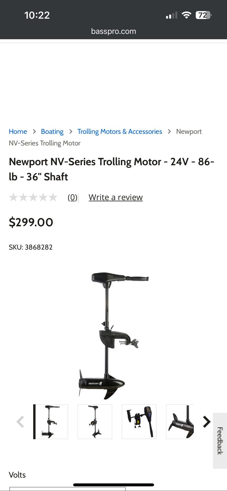 Newport 86 Lb Trolling Motor 