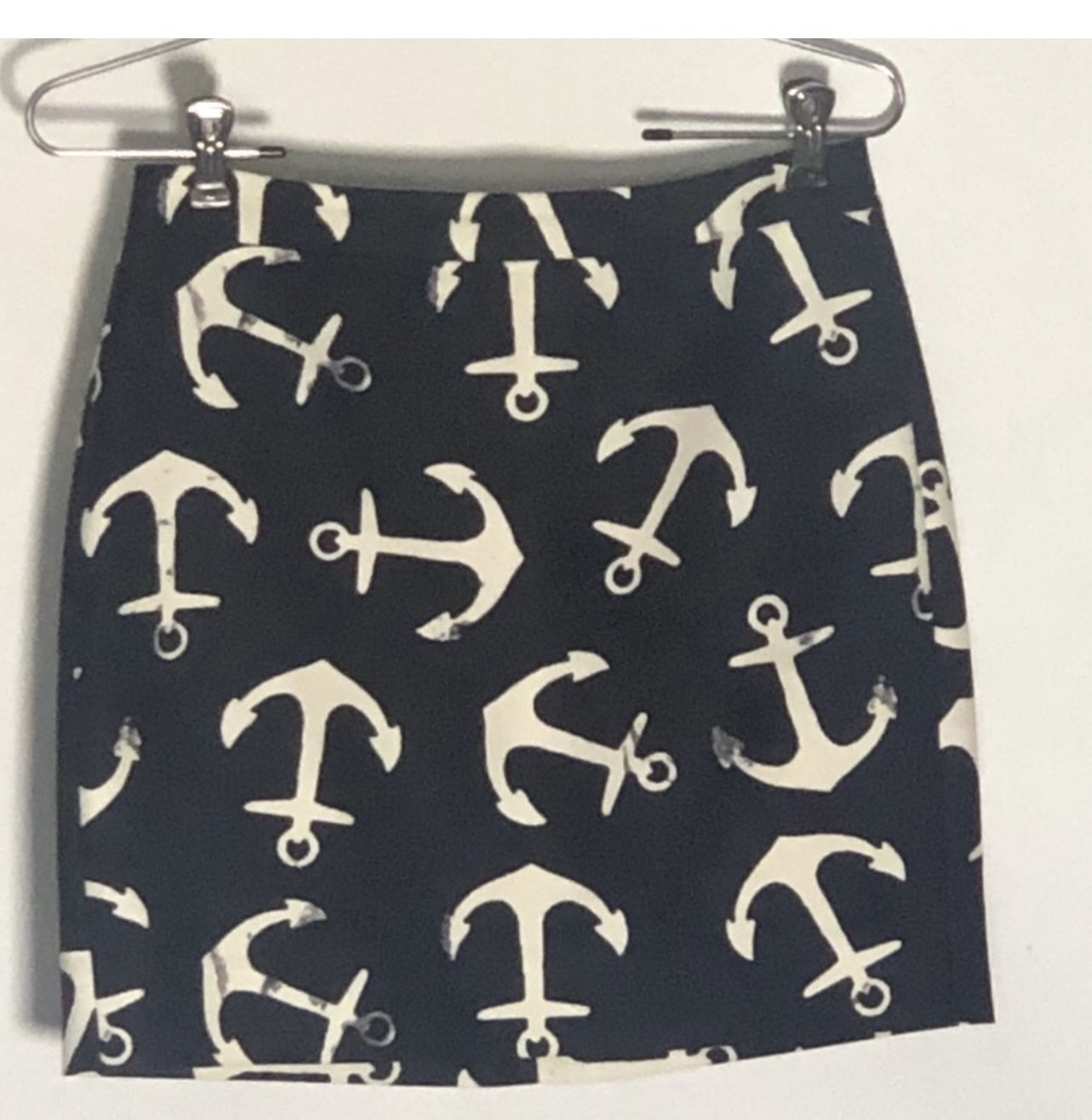 J. Crew Blue/white Mini Skirt Size 00