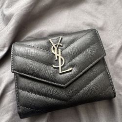 triple folded wallet ysl