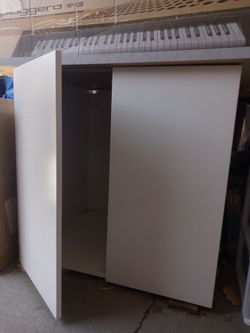 White Cabinet with Double  Doors