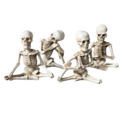 Halloween Decorations Yoga Skeletons Namaste