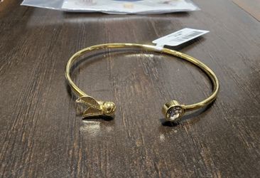 Harry Potter Alex and Ani golden snitch and crystal cuff bracelet jewelry