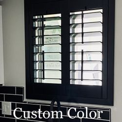 Custom Interior Window Shutters- Luxury Gold Standard Basswood (No Blinds, No Vinyl, No Cheap Woods) Lifetime Warranty & Licensed. Questions? P#: (951