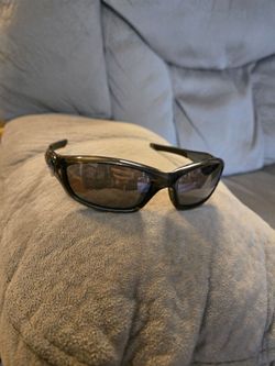 OAKLEY Straight Jacket 04-327 61mm Smoke Gray Polarized Wrap Sunglasses USA