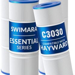C3030 C3025 C3020 C3000 Pool Filter Cartridges, Replacement for Hayward CX580XRE, PA81, 324 Sq. Ft., 4-Pack, Essential Series