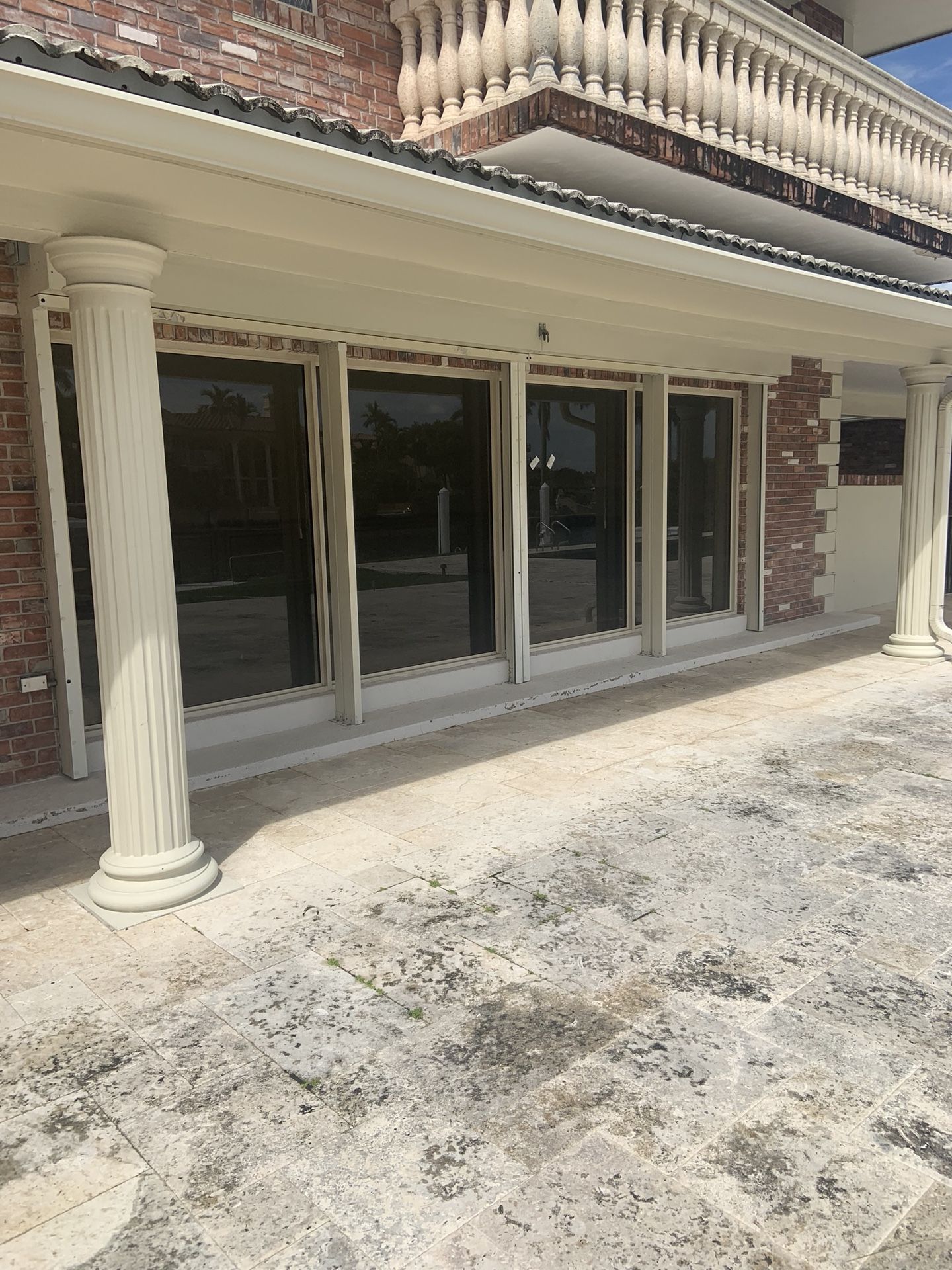Electric aluminum hurricane shutters