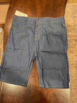 Blue Denim LikeJean Shorts with Tags Men’s 40?