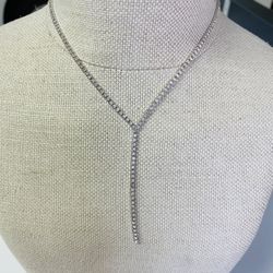 Silver Necklace $3