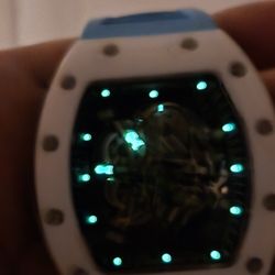 RM055 White Ceramic Case Bubba Watson Watch 
