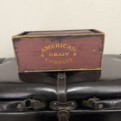 Vintage Wooden Crate American Grain Co