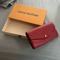 Designer Red louis Vuitton Wallet  