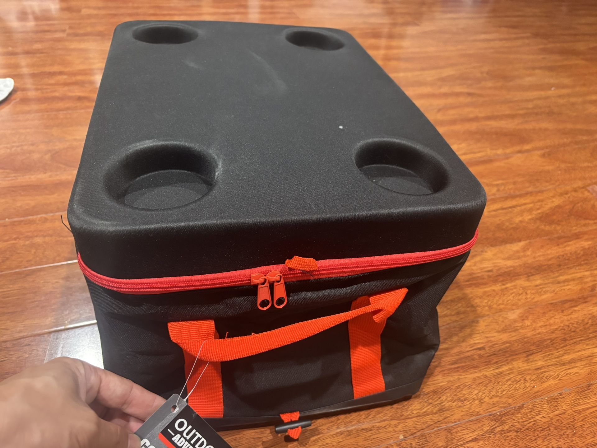40Can Collapsible Cooler Box, Versatile Insulated Leakproof Cooler Bag with Hard Inserts and 4 Cup Holders, Large Ice Chest for Beach, Travel, Camping