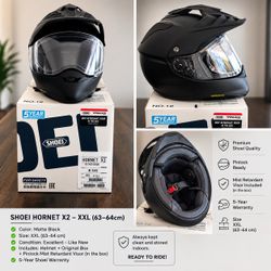 Shoei Hornet X2 – Matte Black – XXL