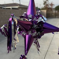 All Purple 7 Cone Pinata 