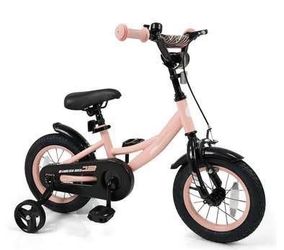 Assembled New Kids Bike 12” Wheel Girls Bike with Removable Training Wheels