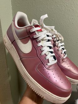 Nike Air Force 1 07 LV8 Track Red Pink Iridescent ,Size 13