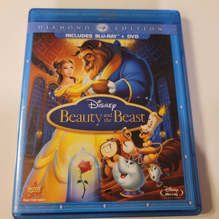 $6 DISNEY BLU RAY / DVD COMBO MOVIE. BEAUTY AND THE BEAST. BLU RAY / DVD ONLY. NO DIGITAL. $5 OR TRADE FOR A MOVIE TITLE I DO NOT ALREADY OWN.
