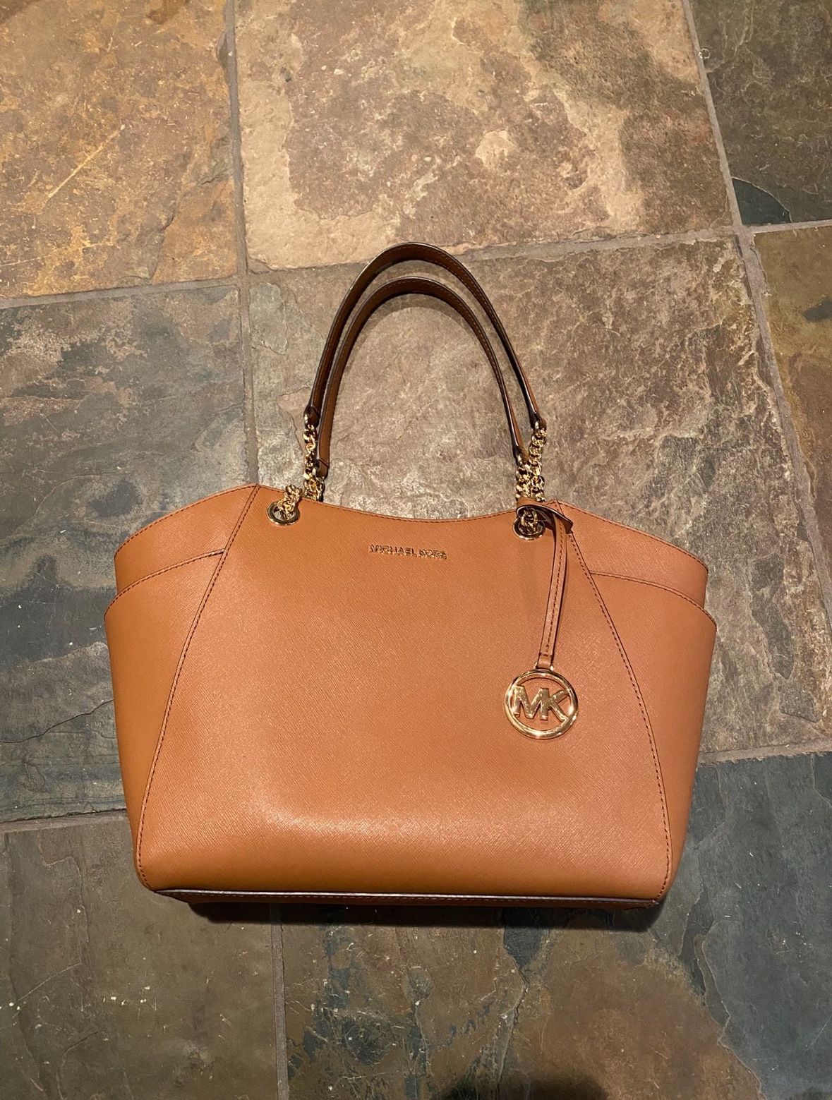 Michael Kors Large Brown Leather Tote