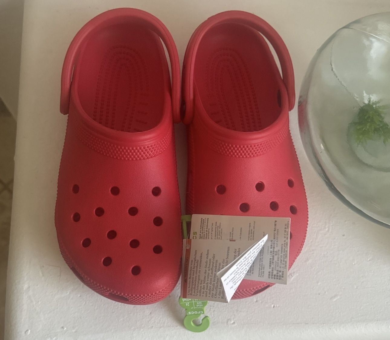 Red Crocs
