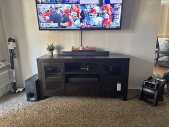 Espresso Wood Entertainment Center