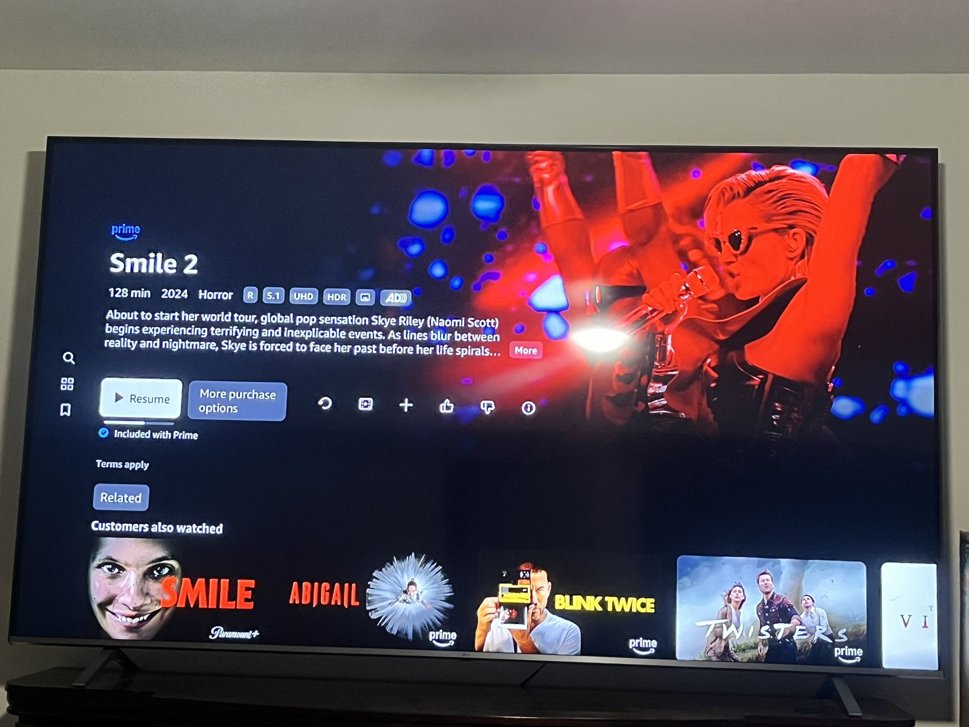 86” LG TV 1 Year Old With Remote
