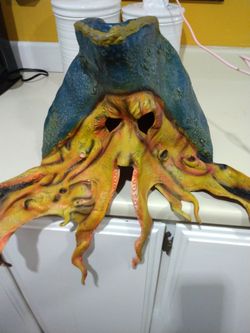 Vintage 2006 Disney Pirates of the Caribbean Mask Davy Jones Tentacle Face