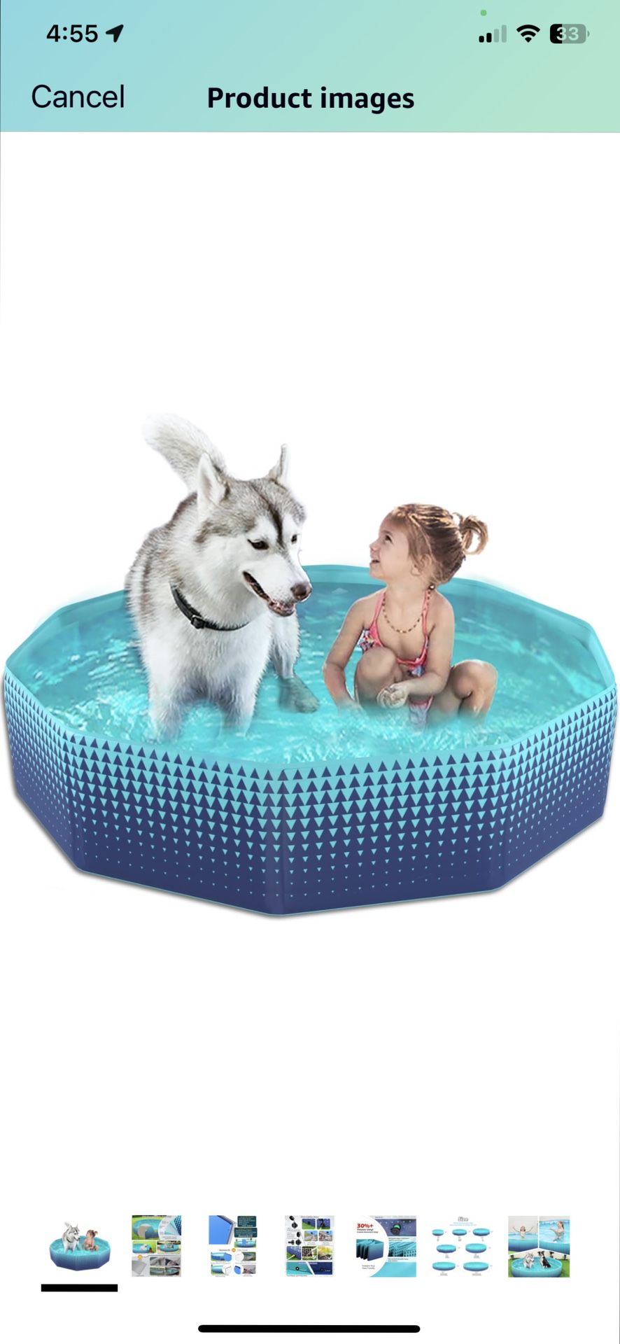 Foldable Dog Kiddie Pool