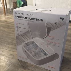Sharper Image SpaHaven Heated Foot Bath — Like New