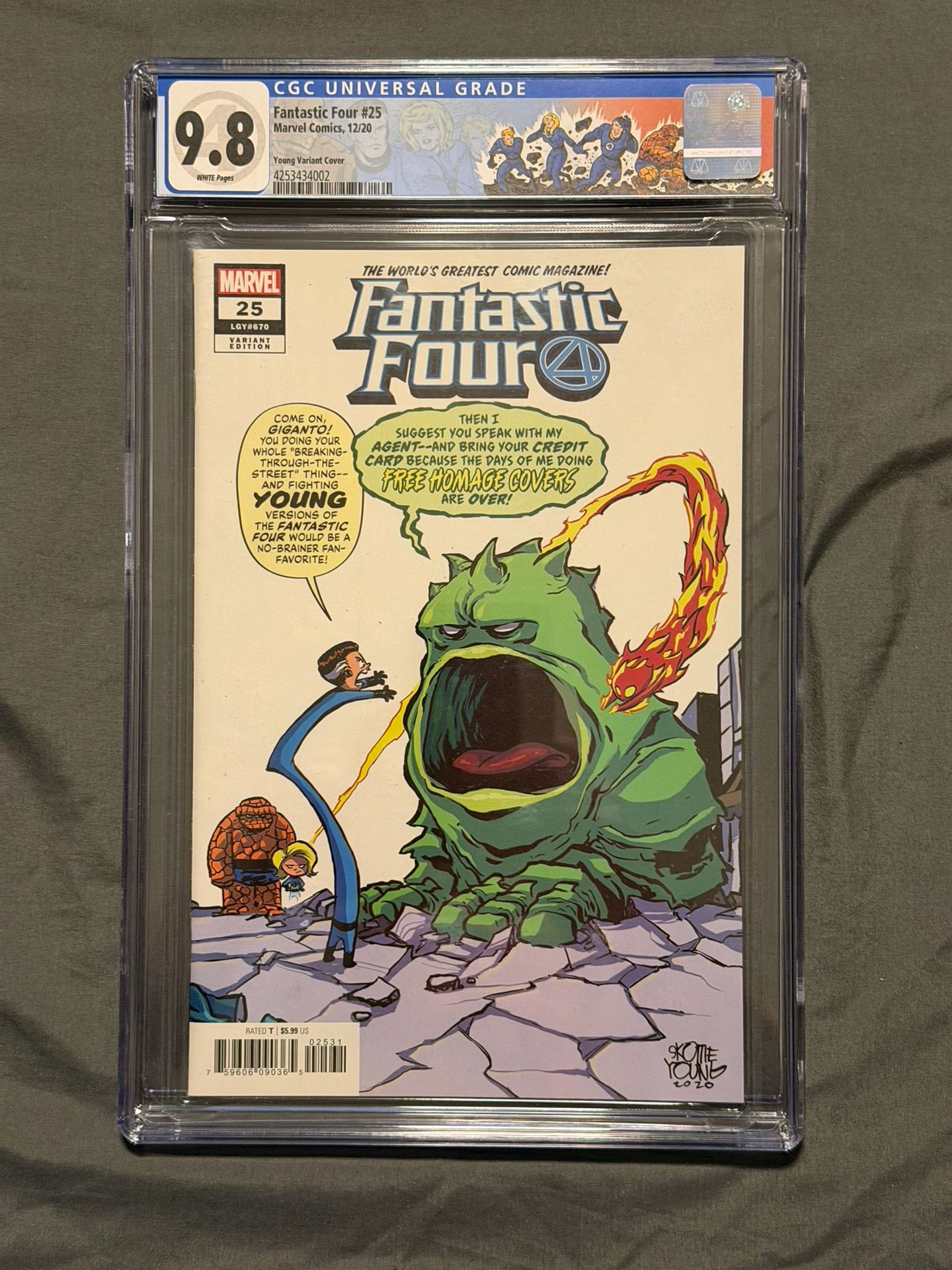 Fantastic Four #25 - CGC 9.8 - Custom Label