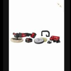 NEW Milwaukee M18 FUEL 18-Volt Cordless 7 in. Polisher Variable Speed Kit W/ Pads & (2) 5.0Ah Batteries, M18 CHARGER, $535.

With Milwaukee bag.
