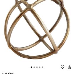 ✨ Gold Metal Decorative Sphere