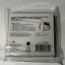 Hello Kitty the Creme Shop Mattifying Blotting Paper & Compact Mirror Case New