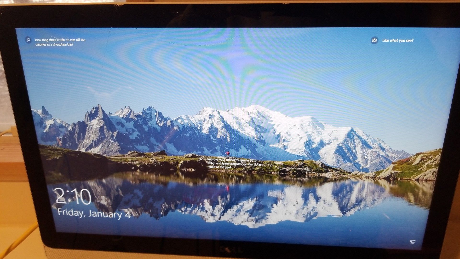 Dell 3264 all in one computer with slight crack in lcd