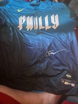Justin Crawford signed Nike Phillies city connect jersey fanatics certified