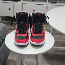 [Nike Terminator High] Black,White,University Red Size 8