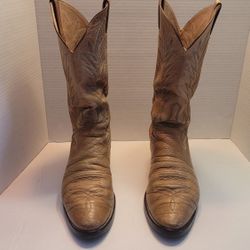 Justin Leather Boots MEN'S Western Style 2012 Valentino Size 9D. Worn 2x