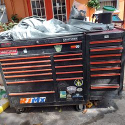 Big Tool Box And A Tool Cart With Draws