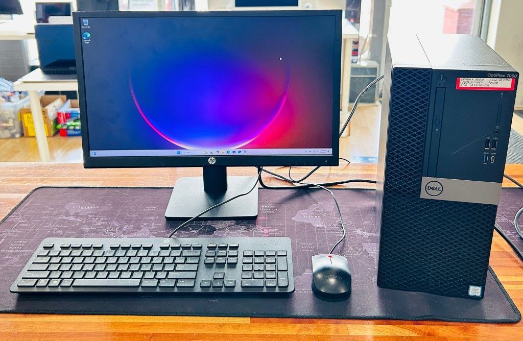 Dell Optiplex 7060 Core i7-8700 3.20Ghz 8GB RAM 256GB SSD + 500GB Windows 11 PRO