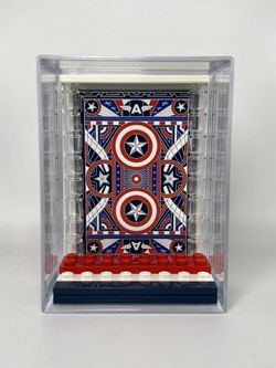 Collectible Force Pack Minifigure Display Case For Lego Marvel Captain America
