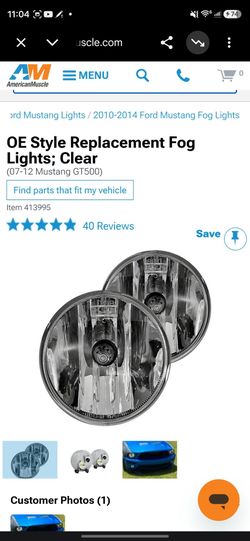 Ford Mustang Fog Lights