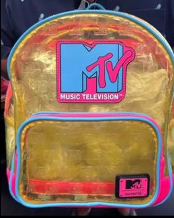 Loungefly MTV Clear Neon PVC Mini Backpack
