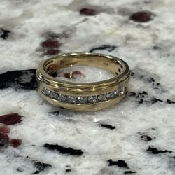 Men's Forever Diamond 1/10 ct tw 10K Yellow Gold