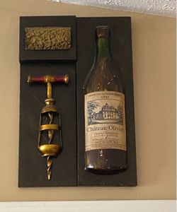 Château Olivier 1995 Wine Bottle Wall Art Display