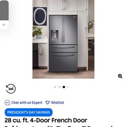 Samsung- 4 Door Stainless Steel Refrigerator 