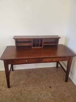 Solid wood desk