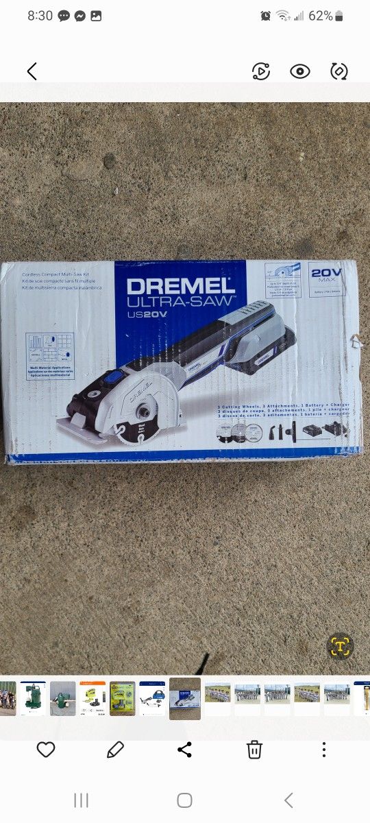 Dremel Ultra-saw 20v 4-in Cordless Compact Saw Kit Circular Saw